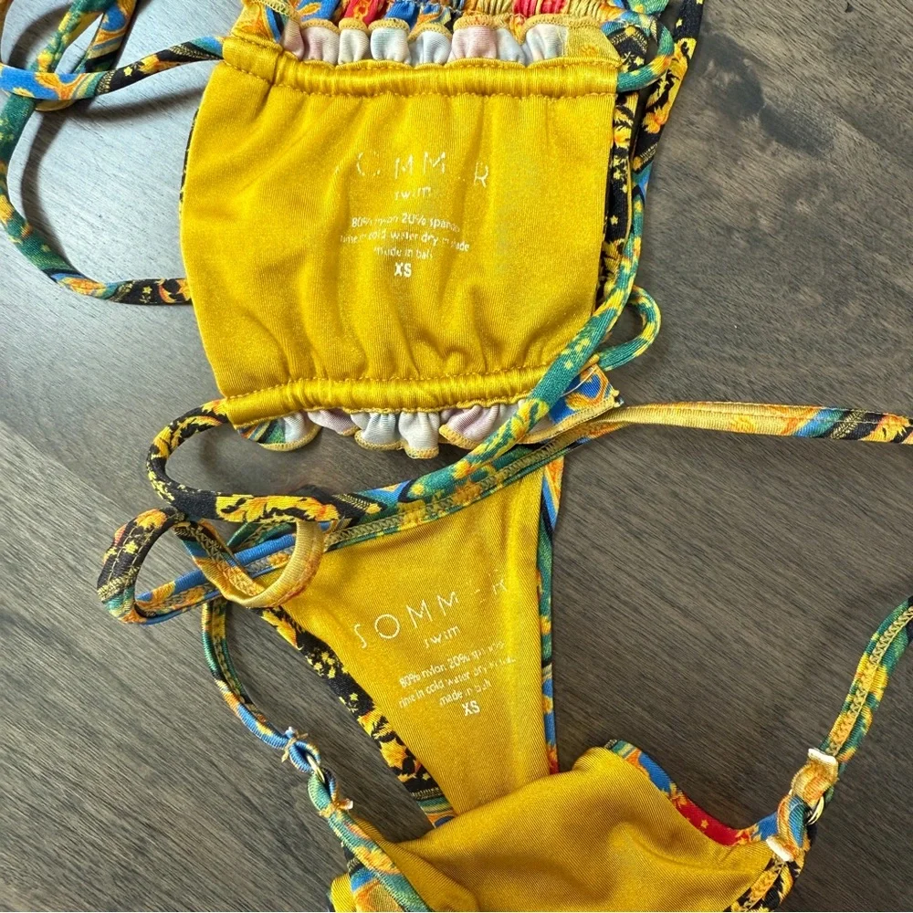 Colorful Patterned Bikini Set - Picture 2 of 4